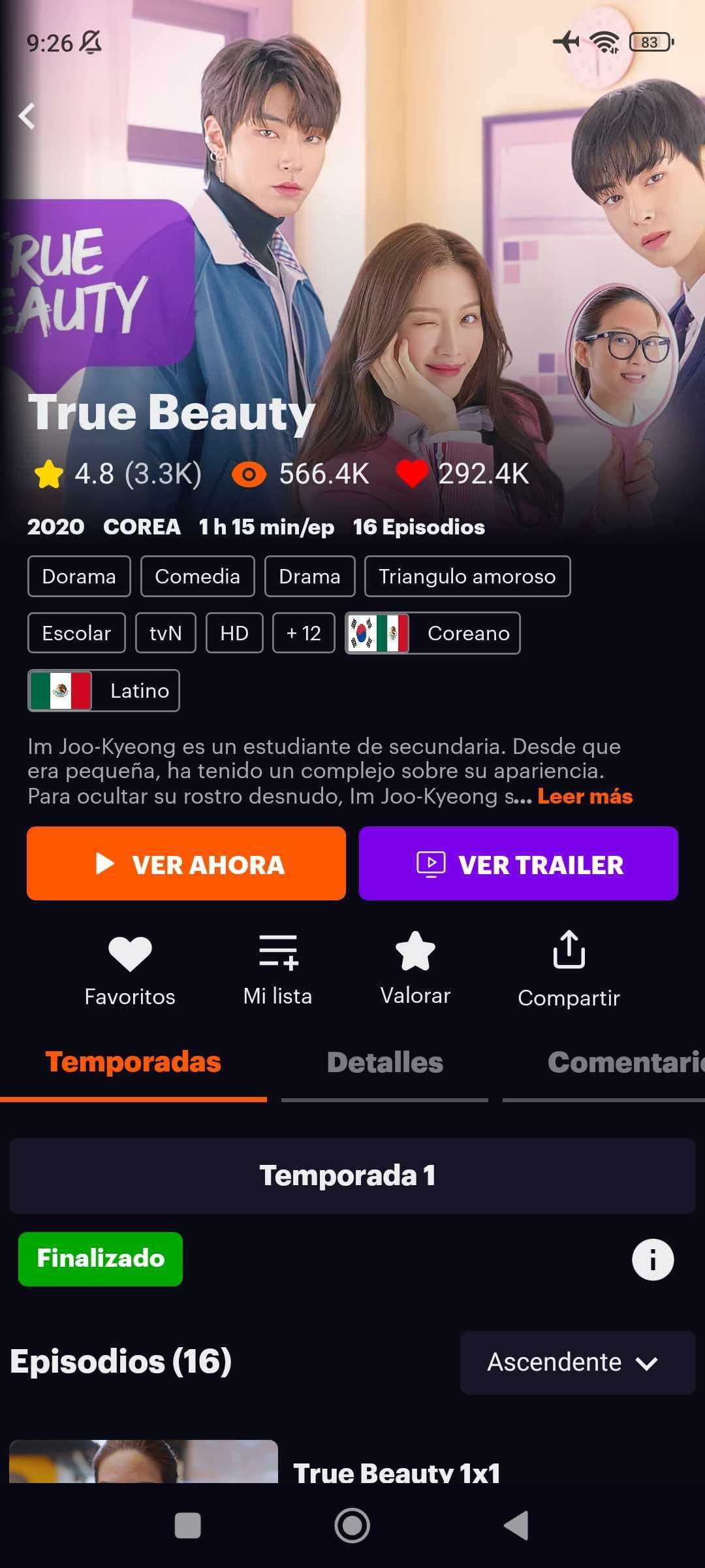 Doramasia - Detalle de dorama con temporadas